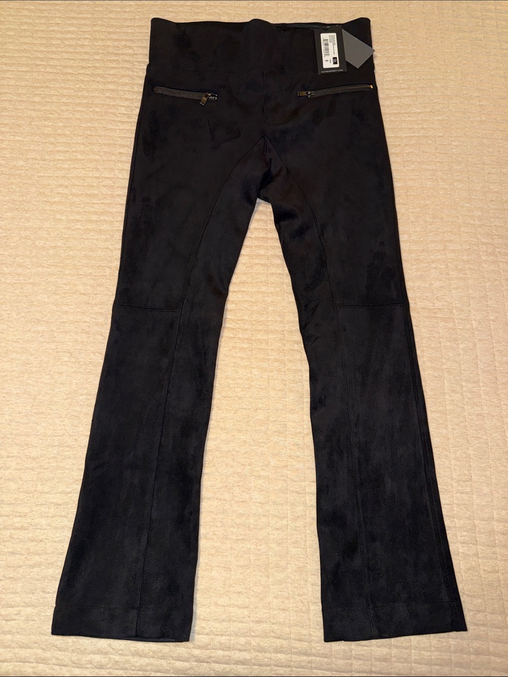 NWT David Lerner New York 'Zippered Gemma' Faux Suede Pants